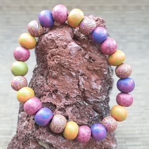Clay bead bracelet